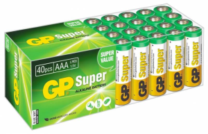 GP Super Alkaline 24A LR03 AAA (40шт) - фото 104545