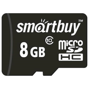 Smartbuy microSDHC 8Gb Class 10 без адаптера (SB8GBSDCL10-00) - фото 111386