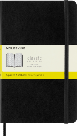 Блокнот Moleskine CLASSIC SOFT QP617 130х210мм 192стр. клетка мягкая обложка фиксирующая резинка черный - фото 118241