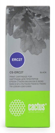 Картридж ленточный Cactus CS-ERC27 черный для Epson ERC 27 - фото 119664