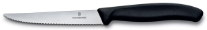 Нож кухонный Victorinox Swiss Classic (6.7233.20) стальной для стейка лезв.110мм серрейт. заточка черный без упаковки - фото 126332