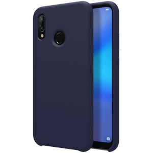 Silicone Case Чехол для Huawei P20Lite темно синий - фото 126679