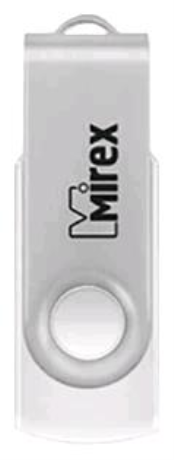 Mirex Swivel, USB 2.0, 64ГБ Белый - фото 145694