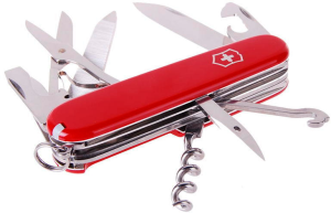 Нож перочинный Victorinox Mountaineer (1.3743) 91мм 18функций красный Картонная коробка - фото 14759