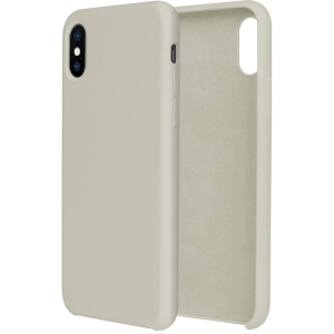 Silicone Case Чехол Apple для iPhone X (Бежевый) - фото 150571