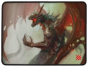 Defender Dragon Rage M, Игровой коврик, 360x270x3 мм, ткань + резина - фото 152075