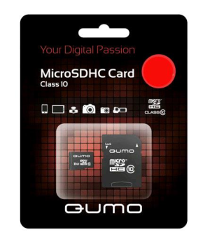 QUMO MicroSDHC 16GB Сlass 10 UHS-I ,3.0 с адаптером SD* - фото 16200