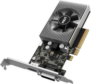 Видеокарта Palit PCI-E PA-GT1030 2GD4 nVidia GeForce GT 1030 2048Mb 64bit DDR4 1151/2100 DVIx1/HDMIx1/HDCP Ret low profile - фото 164032