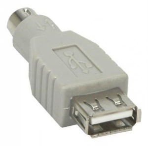 Переходник Ningbo MD6M USB013A PS/2 (m) USB A(f) серый - фото 165562