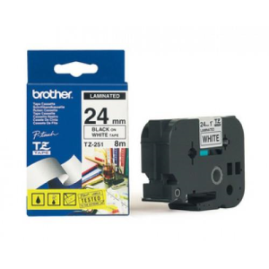 Картридж ленточный Brother TZE251 черный лента для Brother P-Touch - фото 166863