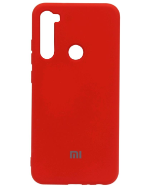 BoraSCO Силиконовый чехол Soft Touch с микрофиброй для Xiaomi Redmi Note 8 красный(8556) - фото 168650