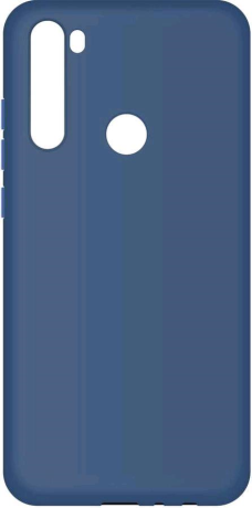 BoraSCO Силиконовый чехол Soft Touch с микрофиброй для Xiaomi Redmi Note 8Т синий(1355) - фото 174434