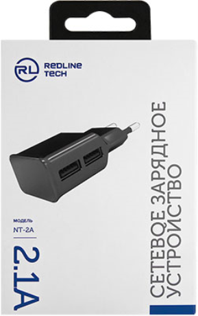 СЗУ Redline NT-2A 2хUSB 2.1A Черный - фото 175015