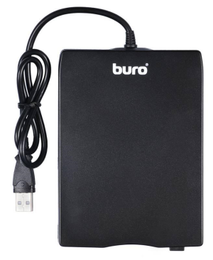 Дисковод USB 3.5" Buro BUM-USB FDD 1.44Mb внешний черный - фото 189143