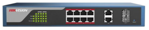 Коммутатор Hikvision DS-3E1310P-E 8xPOE - фото 191068