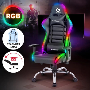 Defender Ultimate, Игровое кресло, Light, полиуретан, 60мм, чёрный - фото 201163