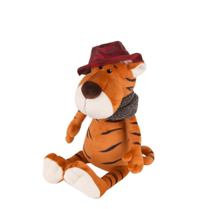 Maxi-Toys Luxury Мягкая игрушка, Тигр Глеб в Шляпе и Вязаном Шарфе, 20 см (MT-MRT022104-20) - фото 201200