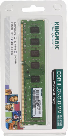Память DDR3 4Gb 1600MHz Kingmax RTL PC3-12800 DIMM 240-pin - фото 21597