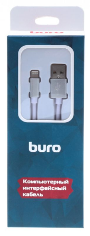 Кабель Buro BHP RET LGHT-W USB A(m) Lightning (m) 1м белый - фото 26354