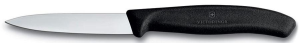 Нож кухонный Victorinox Swiss Classic (6.7603) стальной для чистки овощей и фруктов лезв.80мм прямая заточка черный без упаковки - фото 31406