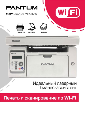 Pantum M6507W (Wi-Fi, серый цвет) - фото 39413