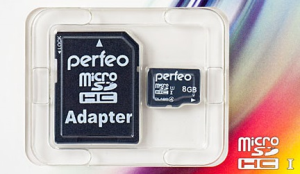 Perfeo microSDHC 8GB Class 10+adapter - фото 39918