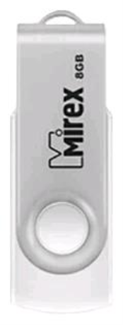 Mirex Swivel, USB 2.0,8ГБ  Белый - фото 39974