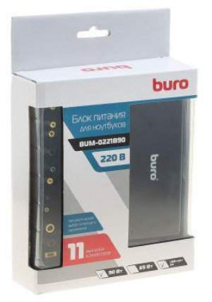 Блок питания Buro BUM-0221B90 автоматический 90W 12V-20V 11-connectors 4.5A 1xUSB 2.1A от бытовой электросети - фото 40100