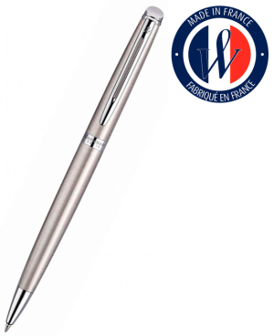 Waterman Hemisphere Steel CT M, премиальная шариковая ручка, с/ч стерж., подар. коробка (S0920470) (815972) - фото 48031