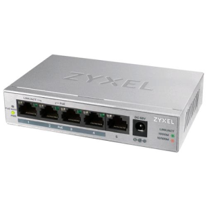 Коммутатор Zyxel GS1005HP-EU0101F 5G 4PoE+ 60W неуправляемый - фото 49072