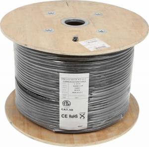 Кабель информационный Lanmaster LAN-5EFTP-WP-OUT кат.5е F/UTP общий экран 4X2X24AWG PVC внешний 305м - фото 49451