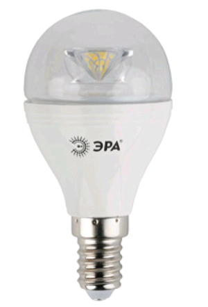 ЭРА LED smd P45-7w-842-E14 Clear, нейтральный свет, лампа светодиодная - фото 53824