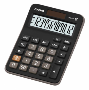 Калькулятор настольный Casio MX-12B черный/коричневый 12-разр. - фото 53953