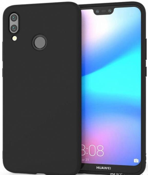 Silicone Case Чехол для Huawei P20Lite чёрный - фото 55432