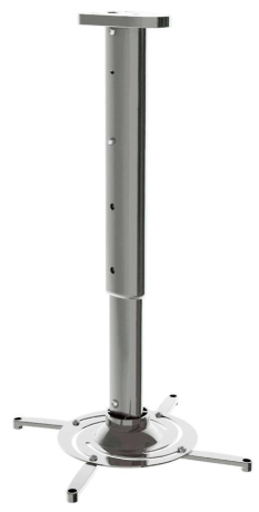 Кронштейн для проектора Cactus CS-VM-PR05L-AL серебристый макс.10кг настенный и потолочный поворот и наклон - фото 56698
