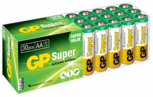 GP Super Alkaline 15A LR6 AA (30шт) - фото 56716