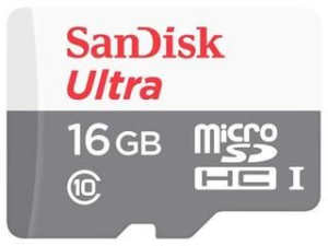 Sandisk microSDHC 16Gb Class10 SDSQUNS-016G-GN3MN Ultra 80 - фото 63476