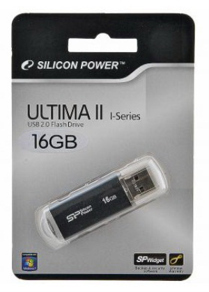 Silicon Power 16Gb Ultima II-I Series SP016GBUF2M01V1K USB2.0 черный - фото 63599