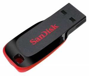 Sandisk 128Gb Cruzer Blade SDCZ50-128G-B35 USB2.0 черный/красный - фото 63621