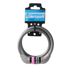 Torrent FSBYL120204-1, Велосипедный замок, 650 мм. Кодовый - фото 732164