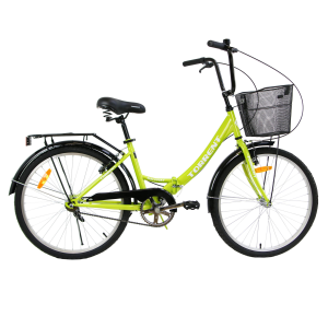 Torrent Discovery, Велосипед прогулочный,  колеса 24, рама 16, корзина, зеленый - фото 732168