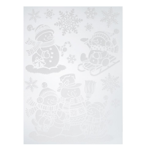 Сноу Бум Новогодняя наклейка, с глиттером (49,6х29,5 см) - фото 73589
