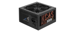 Блок питания Aerocool ATX 800W KCAS-800W PLUS 80+ bronze (24+4+4pin) APFC 120mm fan 7xSATA RTL - фото 75371