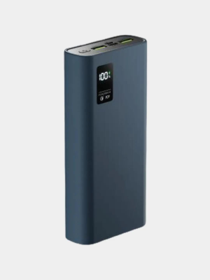 Внешний АКБ OLMIO QR-20 20000mAh 22.5W QC3.0/PD LCD Темно-синий - фото 755950