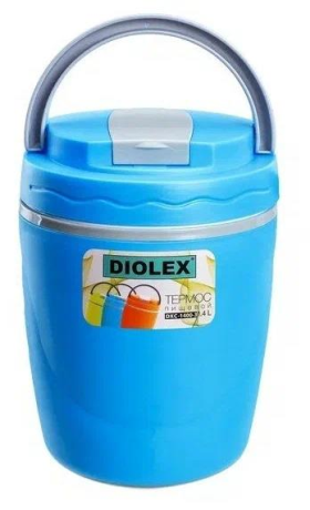 Diolex DXC-1400-3-BL, Пищевой термос, 1,4 л. голубой - фото 759234