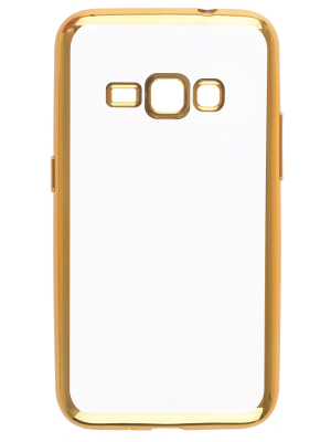 skinBOX Накладка silicone chrome border для Samsung Galaxy J1 mini (2016) (Цвет-золотистый) (Р) 5512 - фото 7608