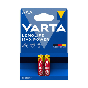 Varta LONGLIFE MAX POWER (MAX TECH) LR03 AAA BL2 Alkaline 1.5V (4703) (2/20/100) - фото 773072