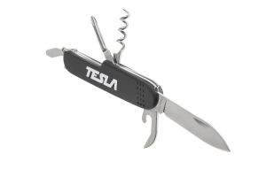 Tesla KM-02 Перочиный нож с штопором, нержавеющая сталь, полимерная рукоятка (530189) - фото 774166