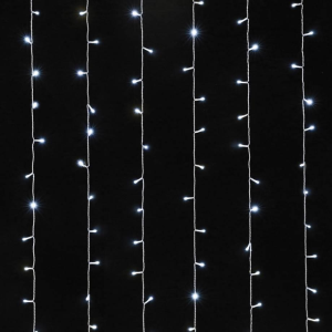 Золотая Сказка Электрогирлянда-занавес комнатная  "Штора"  3х2м, 144LED, хол.белый, 220V (591351) - фото 780645