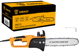Deko DKEC12Пила цепная электрическая, 1600Вт (065-1213) - фото 781050